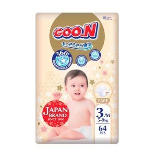 Подгузники Goo.N Premium Soft для детей (размер 3(M), 5-9 кг, 64 шт) F1010101-154 фото