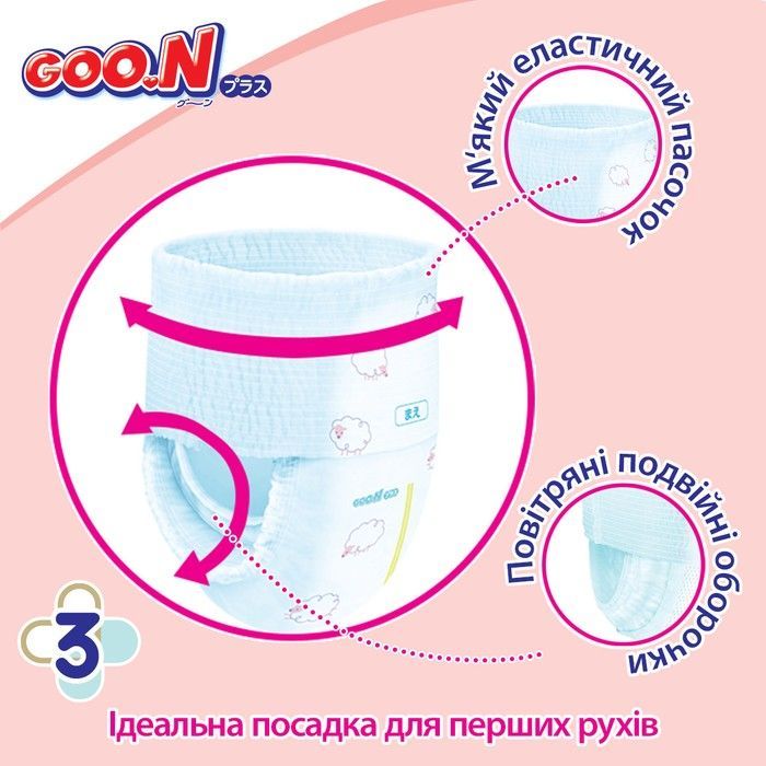 Трусики-подгузники Goo.N Plus для детей (размер 5(XL), 12-20 кг, 38 шт.) 21001512 фото