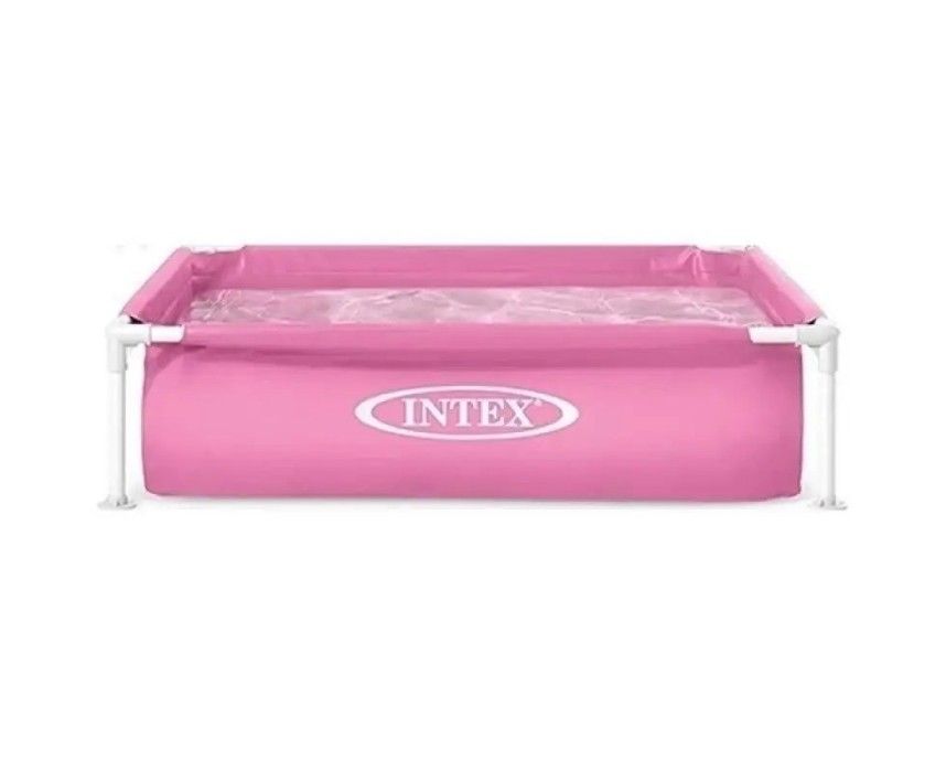 Каркасный бассейн Intex 57172, 122 х 122 х 30 см, розовый. 57172 фото