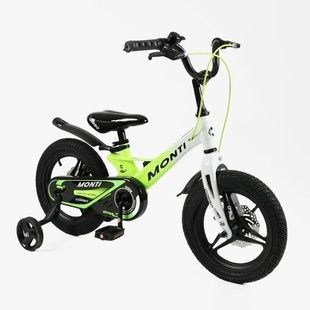 Велосипед 2-х колісний 14" Corso "Monti" жовто-білий  MT-14326 фото