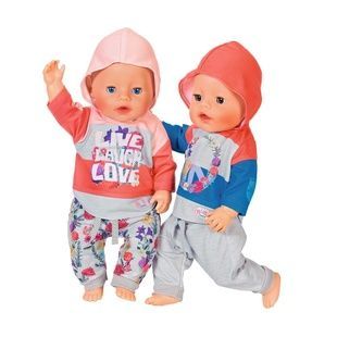 Набір одягу для ляльки BABY born - Трендовий спортивний костюм (рожевий) 826980-1 фото