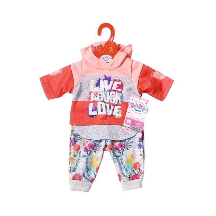 Набор одежды для куклы BABY born - Трендовый спортивный костюм (розовый) 826980-1 фото