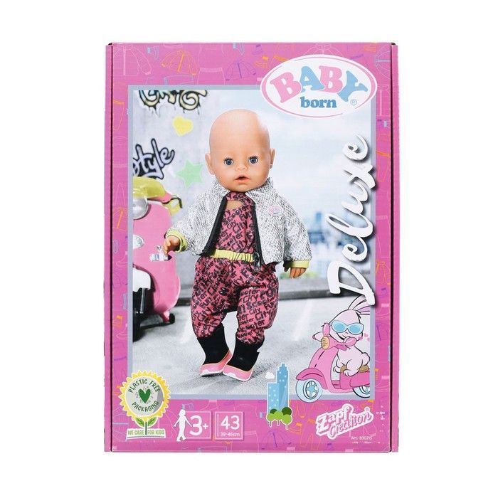 Набор одежды для куклы BABY Born серии City Deluxe - Прогулка на скутере 830215 фото