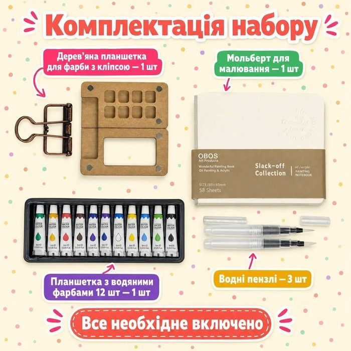 Портативный мини-набор для акварельной живописи IN-003 фото
