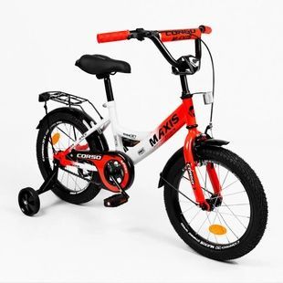 Дитячий 2-х колісний велосипед з допоміжними колесами 16'' CORSO &laquo;MAXIS&raquo;  MX-23965 фото