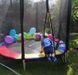 Батут дитячий 140 см Just Fun із зовнішньою сіткою + драбинка 1140 фото 2