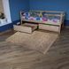 Підліткове ліжко лакове babyson 1 з ящиком 80x190см babyson 1 фото 2