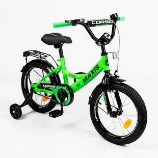 Дитячий 2-х колісний велосипед з допоміжними колесами 16'' CORSO &laquo;MAXIS&raquo;  MX-81320 фото