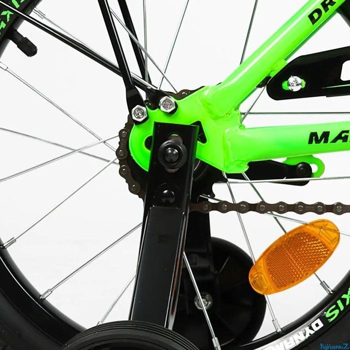 Дитячий 2-х колісний велосипед з допоміжними колесами 16'' CORSO &laquo;MAXIS&raquo;  MX-81320 фото