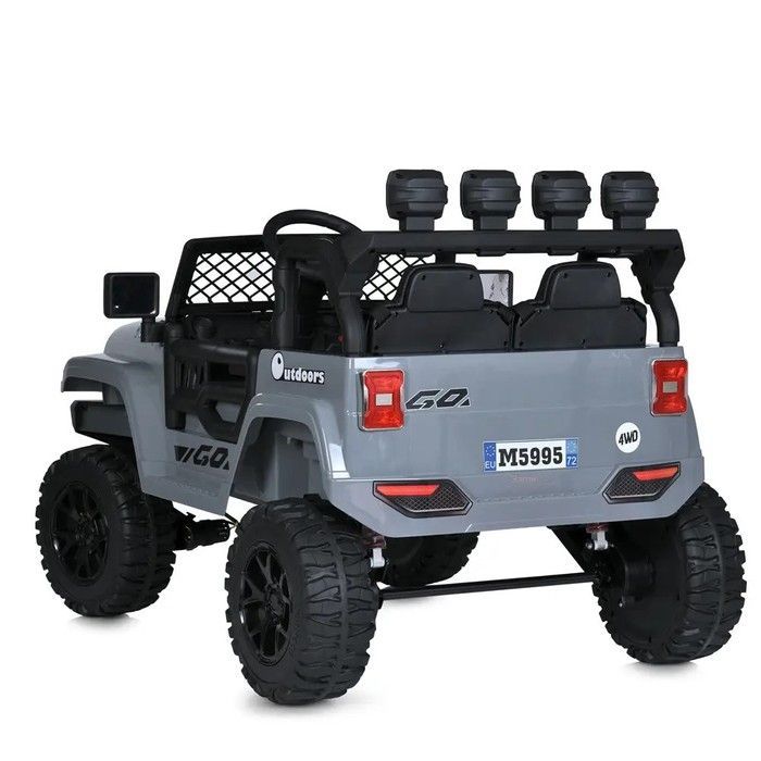 Дитячий електромобіль джип Bambi M 5995EBLR-11(24V) , сірий  M 5995EBLR-11(24V) фото