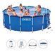 Бассейн каркасный INTEX 28242 тент, подстилка, стремянка, фильтр-насос 3785 л/ч, 16805 л р.457х122 см 28242 фото 1