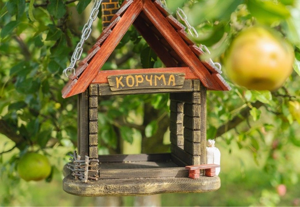 Годівничка для птахів підвісна Корчма 0001197 фото