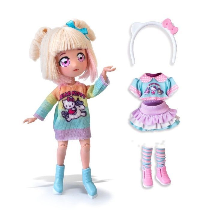 Ігровий набір 4SF Manga Dolls серії Hello Kitty &ndash; Стильна Цукерочка-єдиноріг HKTF2000 фото