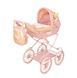 Коляска для ляльок DeCuevas 80070 Honey з сумкою 80070 фото 1