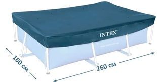 Intex 28036, тент для прямоугольного бассейна, 260x160 см. 28036 фото