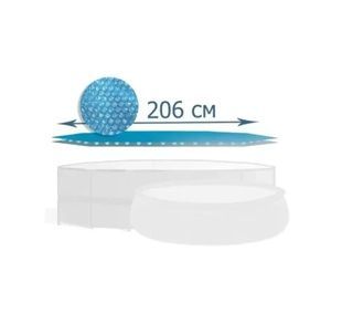 Тент-покрывало для бассейна Intex 28010 Solar Cover 206 см  28010 фото