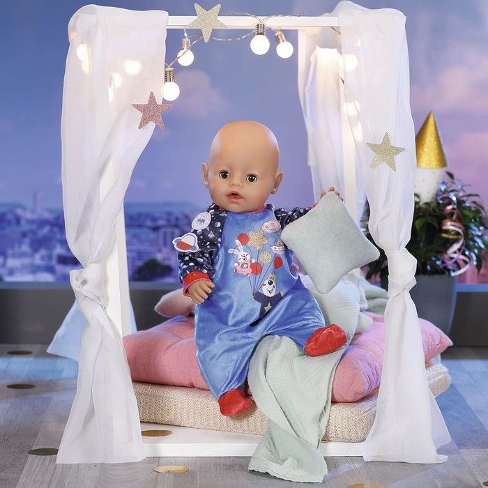 Одежда для куклы BABY born - Праздничный комбинезон (синий) 831090-2 фото