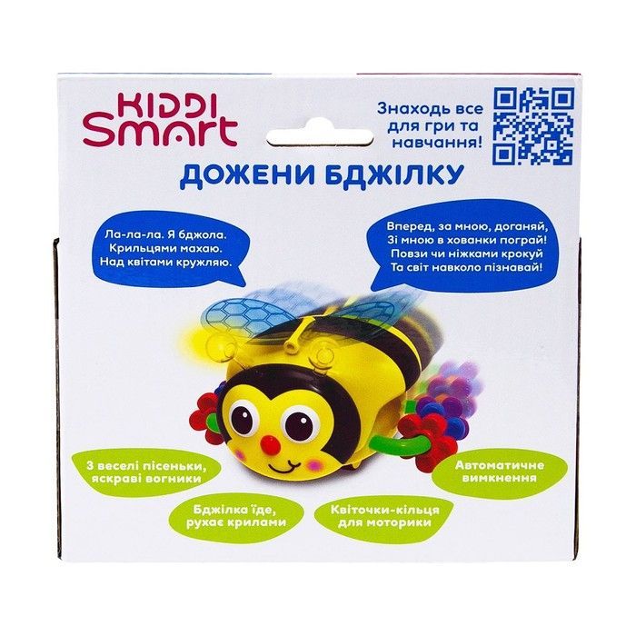 Іграшка, що розвиває Kiddi Smart &ndash; Дожени Бджілку (світло, звук) 557822-43 фото