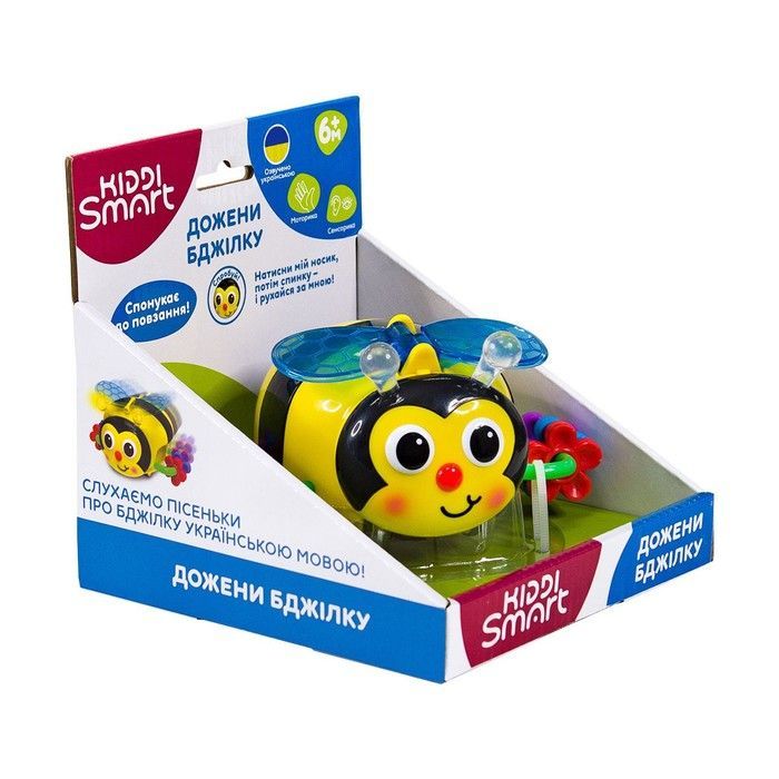 Іграшка, що розвиває Kiddi Smart &ndash; Дожени Бджілку (світло, звук) 557822-43 фото