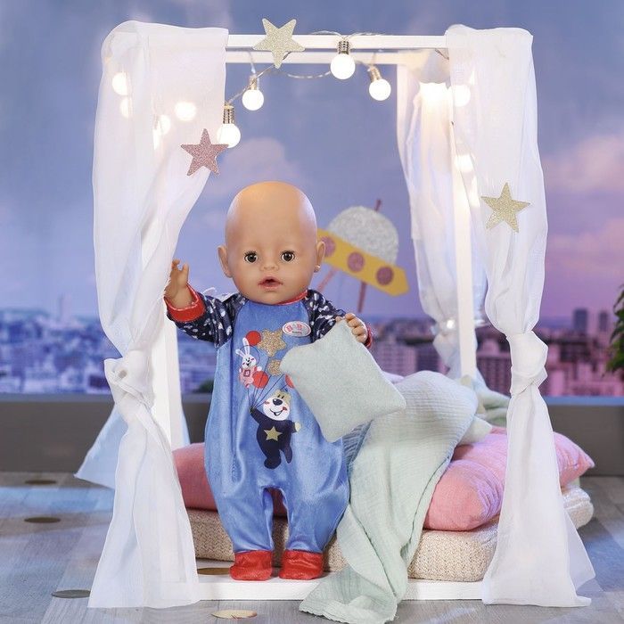 Одежда для куклы BABY born - Праздничный комбинезон (синий) 831090-2 фото