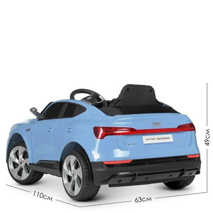 Детская машина Audi на аккумуляторе M 4806EBLR-4 Bamba, голубая  M 4806EBLR-2 фото