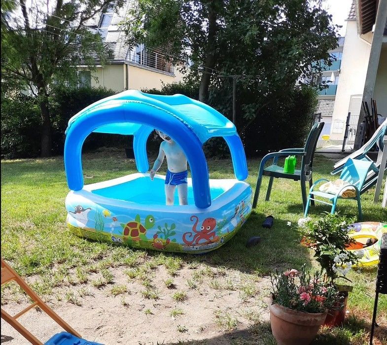 Надувной детский бассейн BestWay со съёмным навесом. 52192 фото