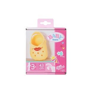 Взуття для ляльки BABY BORN - Сандалі зі значками (жовті) 831809-3 фото