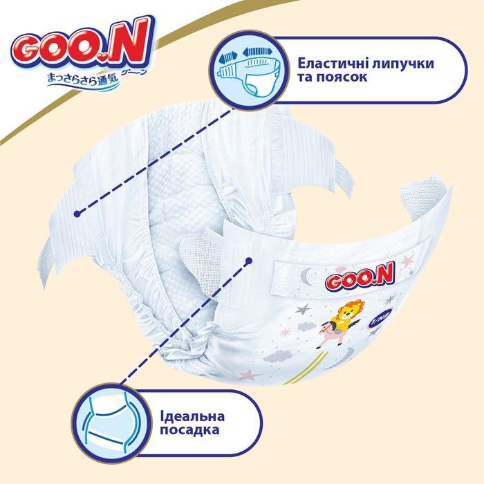 Подгузники Goo.N Premium Soft для детей (размер 3(M), 7-12 kg, 64 шт) 863224 фото