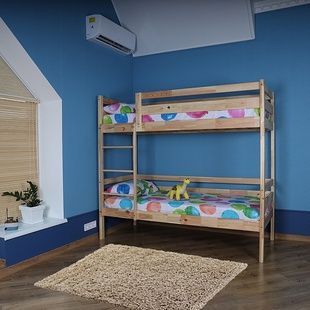 Двоярусне ліжко babyson 3 лакова 80x190см babyson 3 фото
